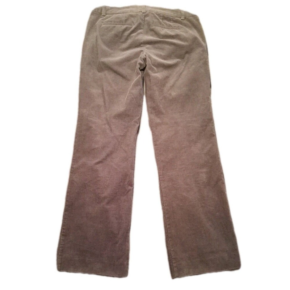 J. Crew Women's Taupe Corduroy Pants City Fit Size 6 Mid Rise Straight - Picture 2 of 16